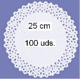 Blondas 25 cm Pack 100 uds