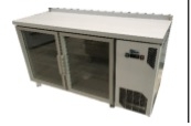 FRENTE MOSTRADOR DE 2 PUERTAS DE CRISTAL REFRIGERADO