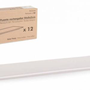 Fuente rectangular Elite 30x8 cm
