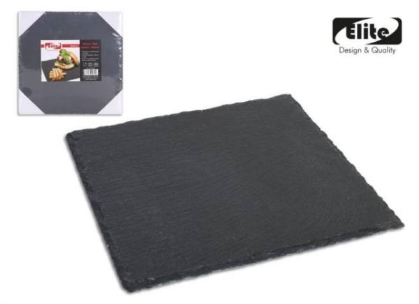 Plato pizarra 25x 25 cm elite