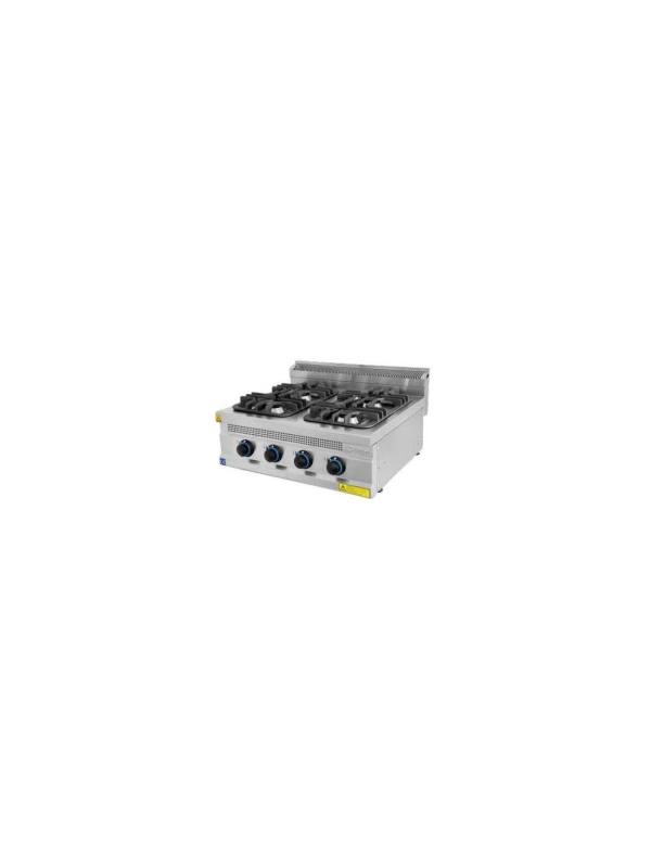 Cocina Gas sobremesa Serie 700 TURHAN 800mm 4 fuegos 7012