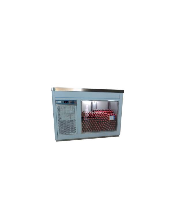 Vitrina Acero Inoxidable especial botellines VB-2500