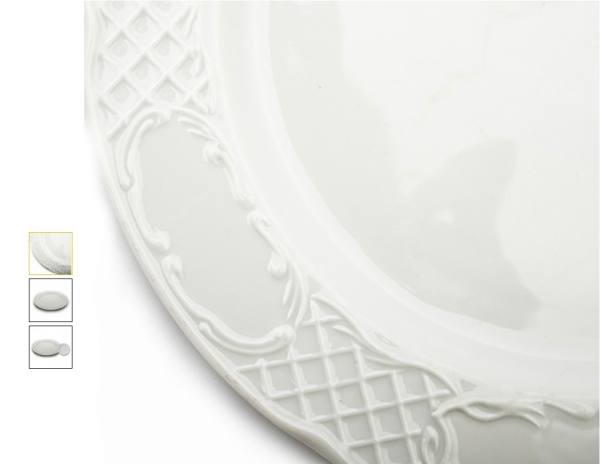 PLATO AUGUSTA 25 CM PORCELANA